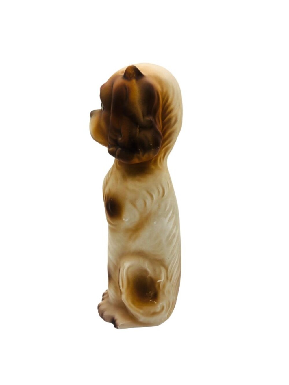 Wales Japan Ceramic Spaniel Dog Sitting Big Eyes Kitsch Vintage MCM 9" - Picture 6 of 12